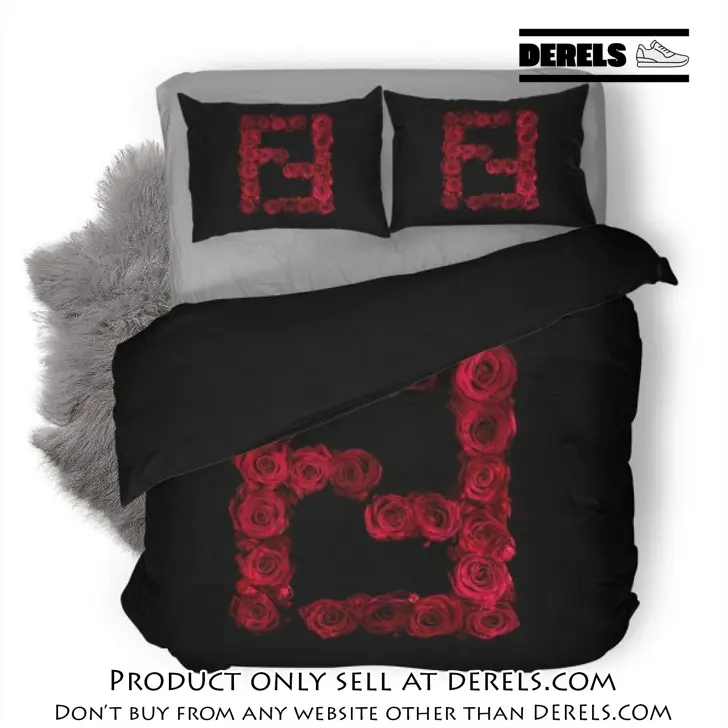 Fendi hot luxury logo fashion brand premium bedding set home decor dr1251403